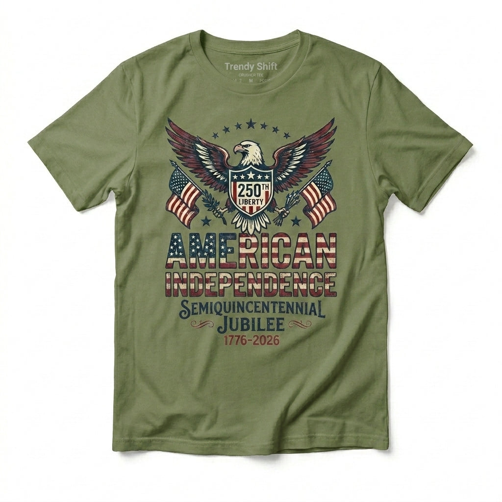 250th American Independence Eagle Tee - Semiquincentennial Jubilee 1776-2026